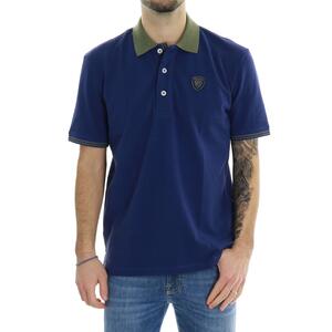 POLO CONTRASTI BLU